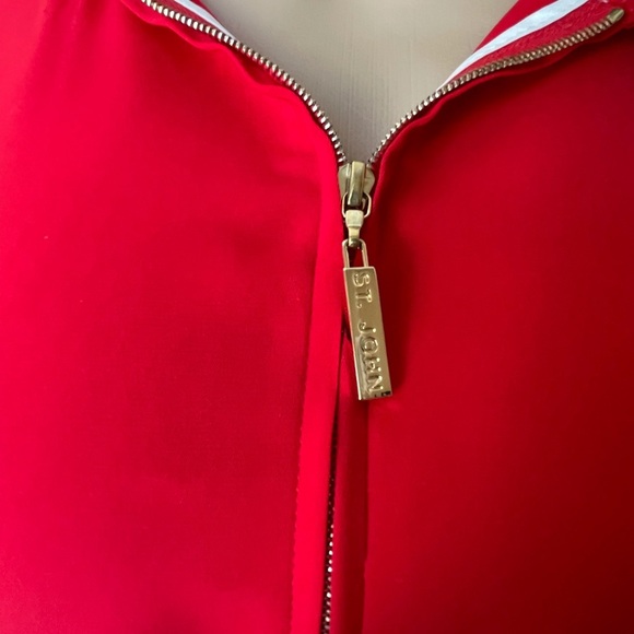 St. John red/black ivory jacket size S - Picture 13 of 15